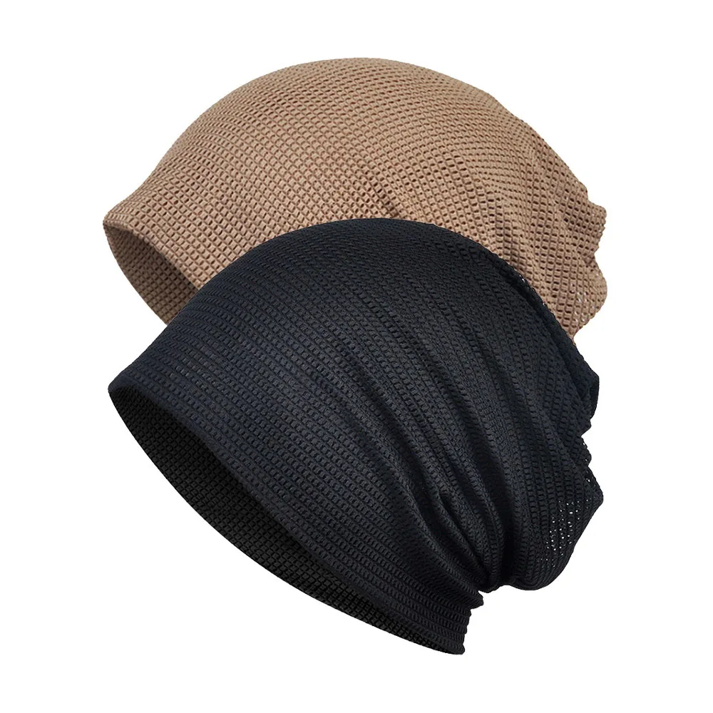[AETRENDS] для мужчин женщин мешковатые громоздкие бини химиотерапия шляпа шапка шарф Открытый повязка на голову спортивная шапка Череп s Z-10003 - Цвет: Black and Coffee