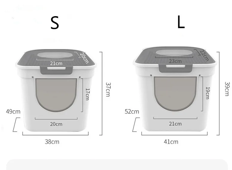 Cat Litter Box Fully Closed Shit Deodorant Top Into The Extra Large Cat Litter Box Supplies Toilet Anti-spatter