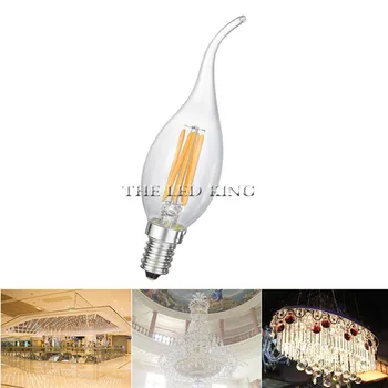 

E14/E27 LED Candle Bulb E14 C35L Filament Light E26 LED Lamp C35 ST64 G45 220V COB LED Filament light Decoration lamp