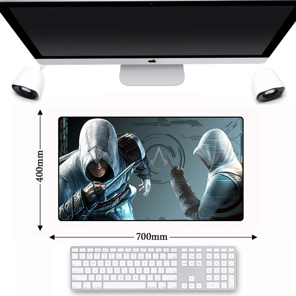 

Non-slip Gaming Large PC Assassins Creed Mouse Pad Computer Game Play Natural Rubber Mouse Pad Mice Mat Gamer Mouse Mat Mousepad