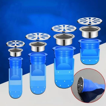 

Pest Control Silicone Anti-odor Stainless Steel Cover Floor Drain Core Kitchen Gadgets Sewer Accessories Round Deodorant