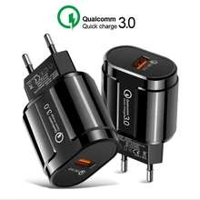 Быстрая зарядка 3,0 24 Вт Qualcomm QC 3,0 4,0 быстрое зарядное устройство USB портативное зарядное устройство для мобильного телефона iPhone samsung Xiaomi sony