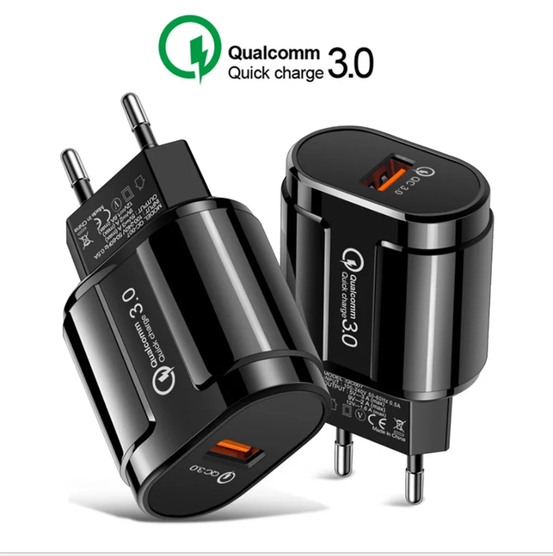 

Quick Charge 3.0 24W Qualcomm QC 3.0 4.0 Fast charger USB portable Charging Mobile Phone Charger For iPhone Samsung Xiaomi Sony