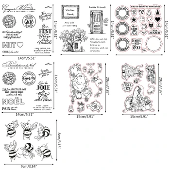 

Christmas Animal Bee Silicone Clear Seal Stamp DIY Scrapbooking Embossing Photo