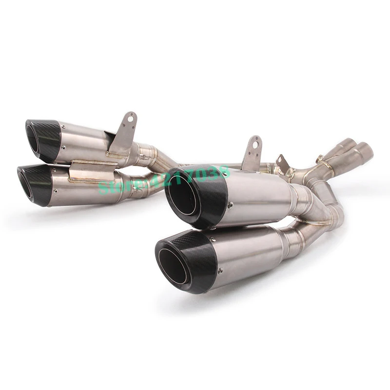 Full System Motorcycle Exhaust Modified Muffler Titanium Alloy Front Middle Link Pipe For Kawasaki Z1000 ABS Z1000SX 2010 - 2019 - Image 2