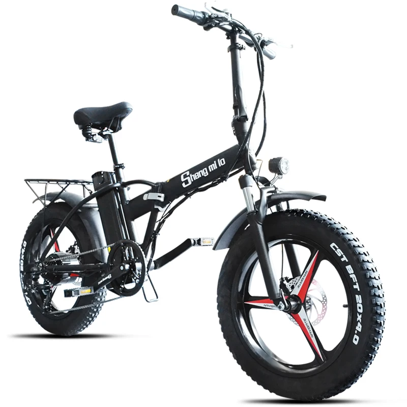 sheng milo 48v 500w Electrict bike Battery Folding 500w Motorcycle Portable 4.0 fat tire beach ebike electric bicycle snow ebike