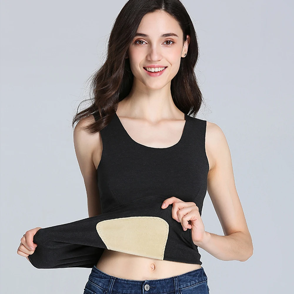 Зимнее термобелье fever Германия кашемировый жилет плюс бархат утолщение джемпер