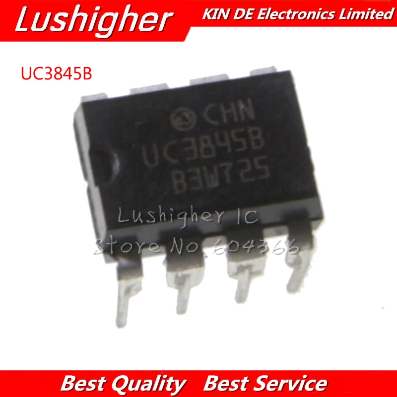 10 шт. UC3845B DIP8 UC3845BN UC3845 DIP новый оригинальный IC | Электронные компоненты и