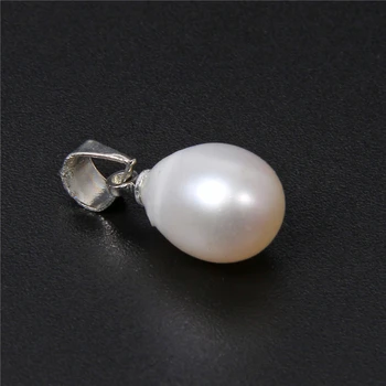

8*12m 10PCS Natural Pearl Pendants Water Drop White Pearls Pendants with Clasp Charm for Jewelry Making Necklace Accessories DIY