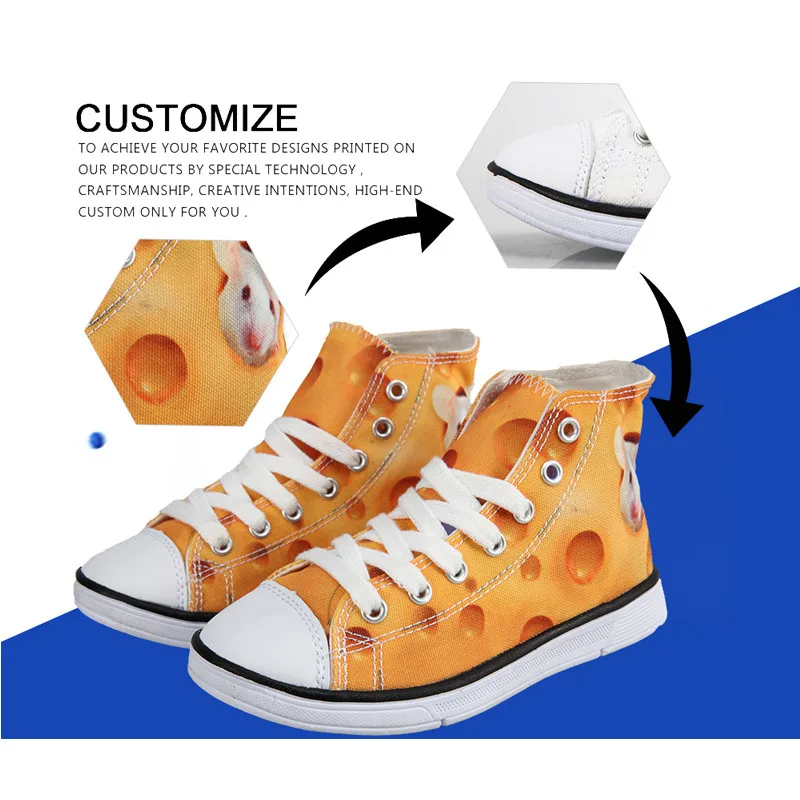 FORUDESIGNS-Custom-Images-or-Logo-Flats-High-Top-Canvas-Children-Shoes-Kids-Girls-Boys-Casual-Sneakers (1)