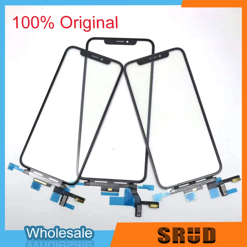 

original new display screen For phone xr lcd touch screen front out glass panel with flex cable replacement LCD laminating