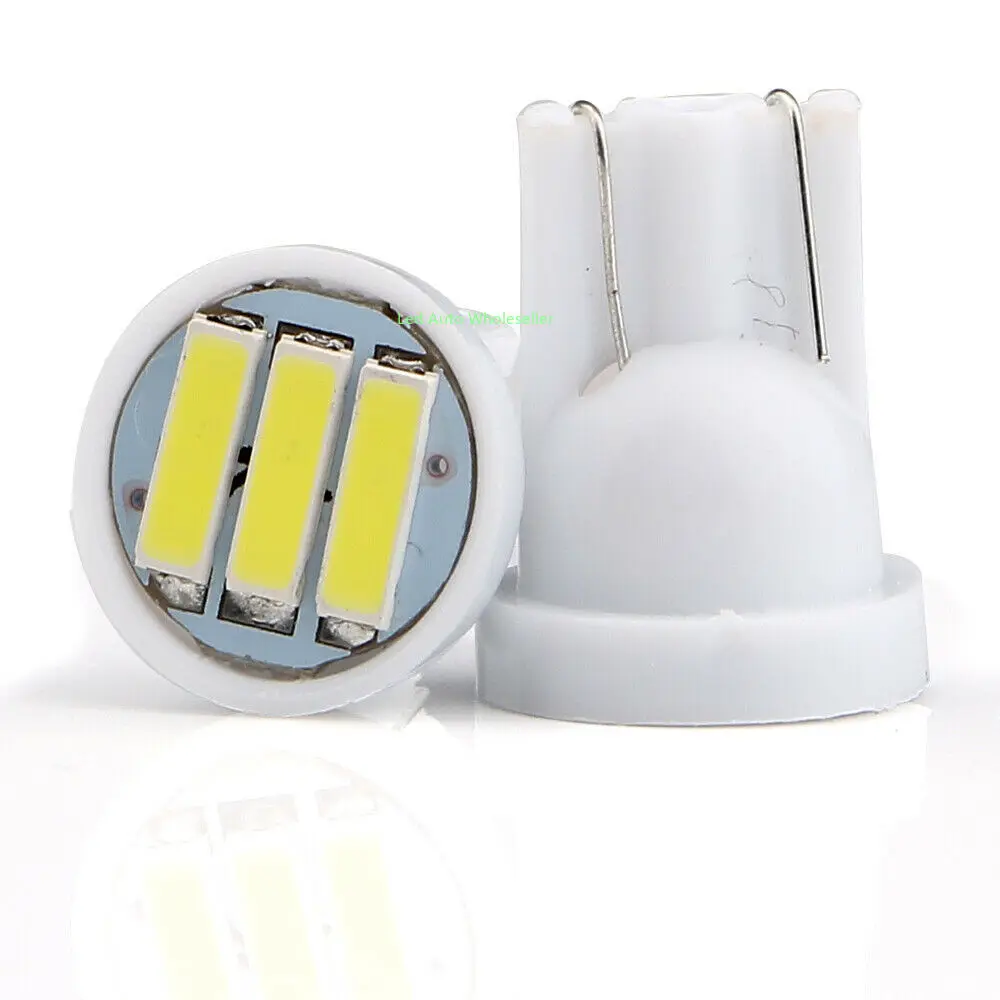 1000X Автомобильный светодиодный w5w 194 T10 3 SMD 7020 t10 7014 3smd на танкетке авто светильник