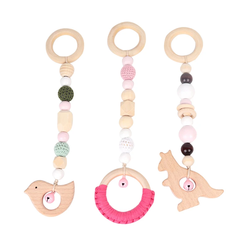 

Wooden Rattle Baby Toys 0 4 6 12 Months Children Bed Bell Newborn Educational Toy 0 Up To 1 Year Animal Hanging Rattles For Kids