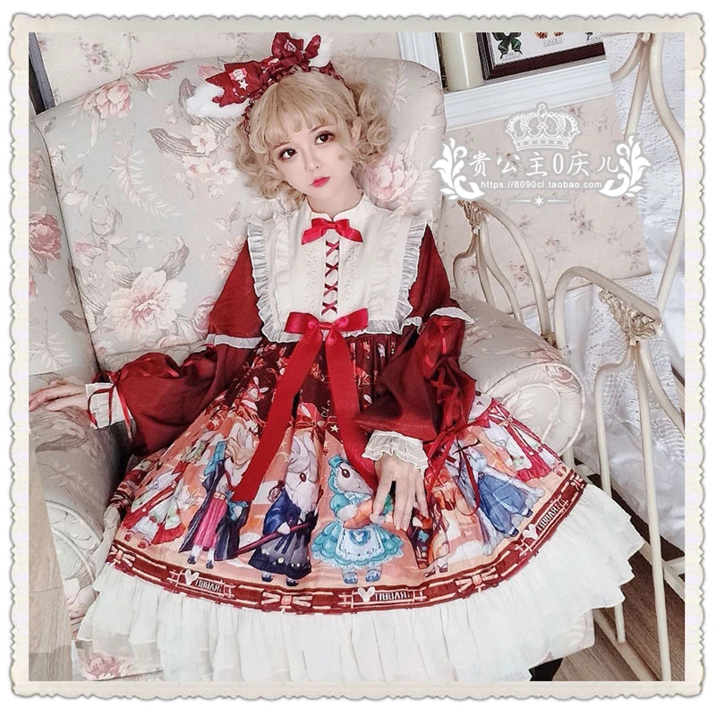 Mori Girl Lolita Sweet Lolita Dress Up Princess OP Dress Kawaii Tea Party Cos Loli Vintage Gothic Vestidos