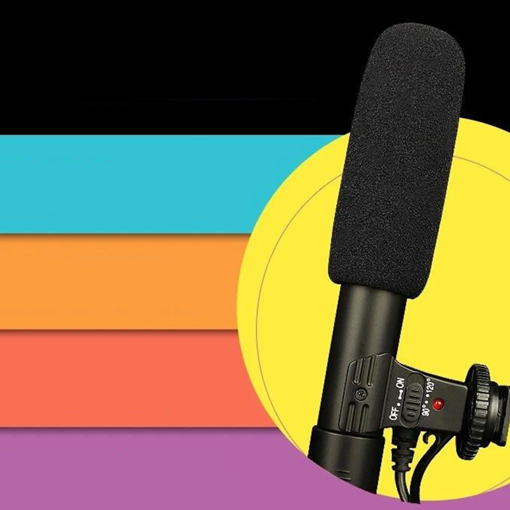 Camera Microphone Video Microphone for DSLR Camera DV Photography Interview Microphone with 3.5mm Interface