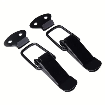 

2pcs Security Hook Lock Clip Kit Car Quick Release Bumper Buckle Fasteners Trunk Front Rear Fender Bumper Hatch Buckle Fastener