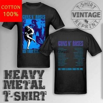 

Guns N Roses Vtg Tshirt 1992 Use Your Illusion Tour Gnr Concert Slash