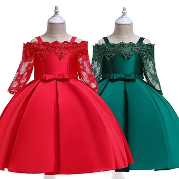 

2020 New Girls Princess Dress Kids Bridesmaid Gown Wedding Dresses For Girl Birthday Party Children Custome Frock Clothes