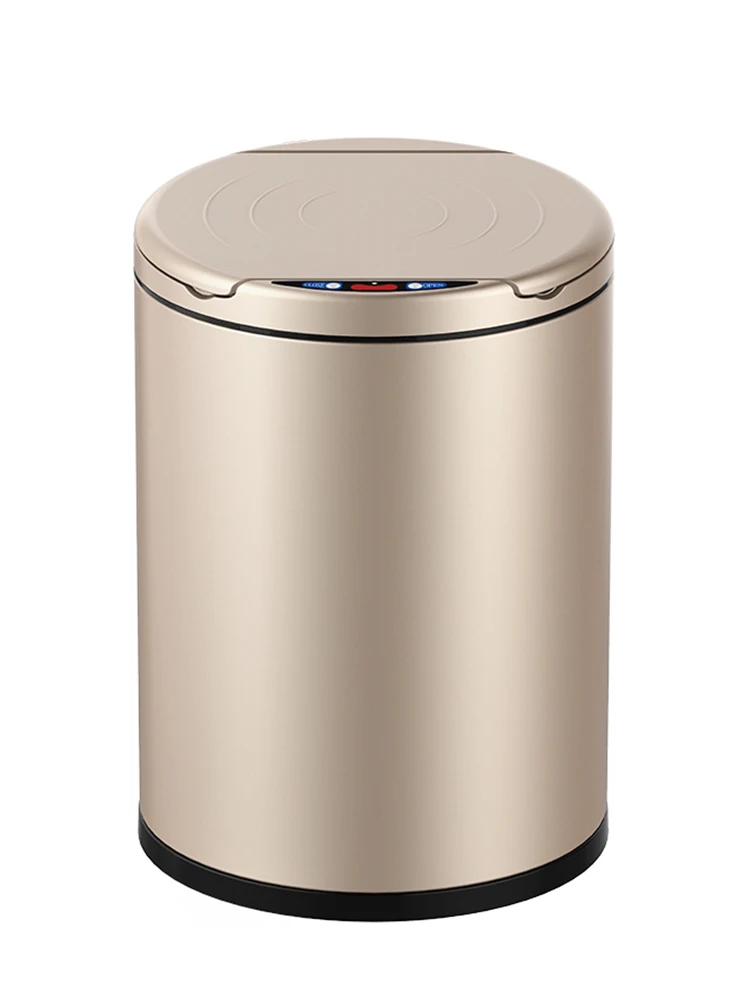 

Induction Trash Can Intelligent Household Full-automatic Creative Living Room Bedroom Kitchen Toilet Covered Electric Trash Can