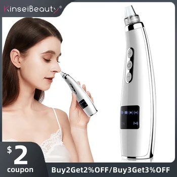 

Vacuum Suction Blackhead Remover Face Deep Nose Cleaner T Zone Pore Acne Pimple Removal Rechargeable Clean Skin Beauty Device