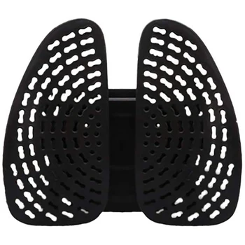 

Car Seat Chair Back Massage Lumbar Support Waist Cushion Mesh Ventilated Cushion Pad for Office Home Car,Black