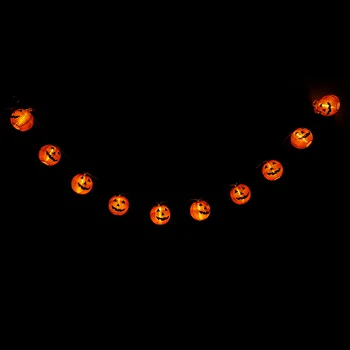 

Operated Halloween Pumpkin led string lights Battery Halloween Holiday Christmas Party Garden Decoration Lanterns Light New