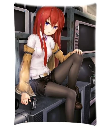 Чехол для подушки с рисунком из аниме Steins Gate, персонажи Kurisu Makise, наволочка для подушки, прямоугольник, двусторонний чехол для подушки - Цвет: S11