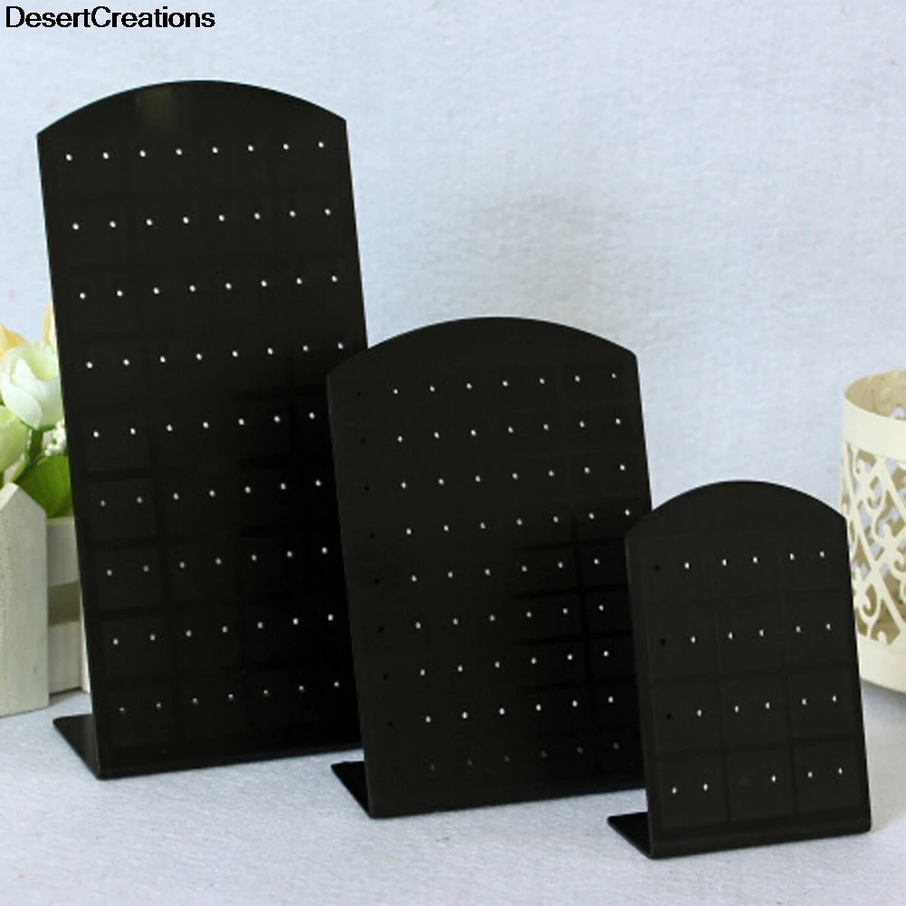 

3 Size Fashion Earrings Ear Studs Jewelry Show Plastic Jewelry Display Rack Metal Stand Organizer Holder Christmas