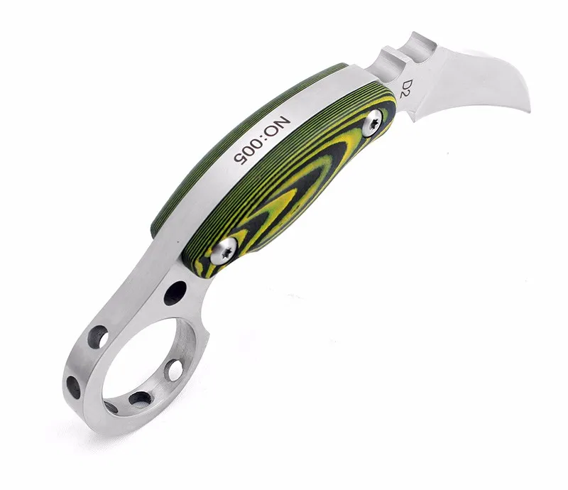 Высокое качество D2 стальной нож Karambit Mikta ручка походные охотничьи ножи для