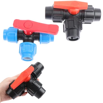 

1PC NEW PE Three-way Fast Connection Pipe Valve Plastic Valve T-type Valve Internal Diameter