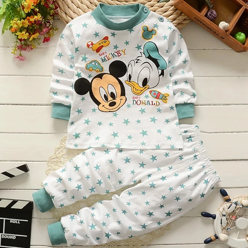 Pyjama D Hiver En Coton Pour Bebe De 0 A 2 Ans Ensemble De Vetements Unisexe Pour Nouveau Ne Garcon Et Fille 2 Pieces Aliexpress
