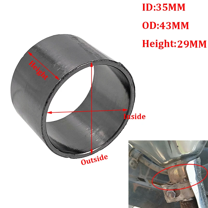 Motorcycle Athena Exhaust Connection Gasket Inner 45mm Outer 50mm Height 30mm 