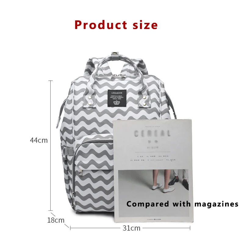 LEQUEEN Mummy Maternity bag Nappy Nursing Bags Large Capacity Diaper Bag Fashion Women Travel Backpacks Baby Bag for Baby Care