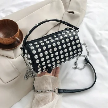 

2020 Summer Crossbody Bags For Women Totes Handbags Rivet Shoulder Bag Female Messenger Bags Fashion Small Bag Purses Travel Sac