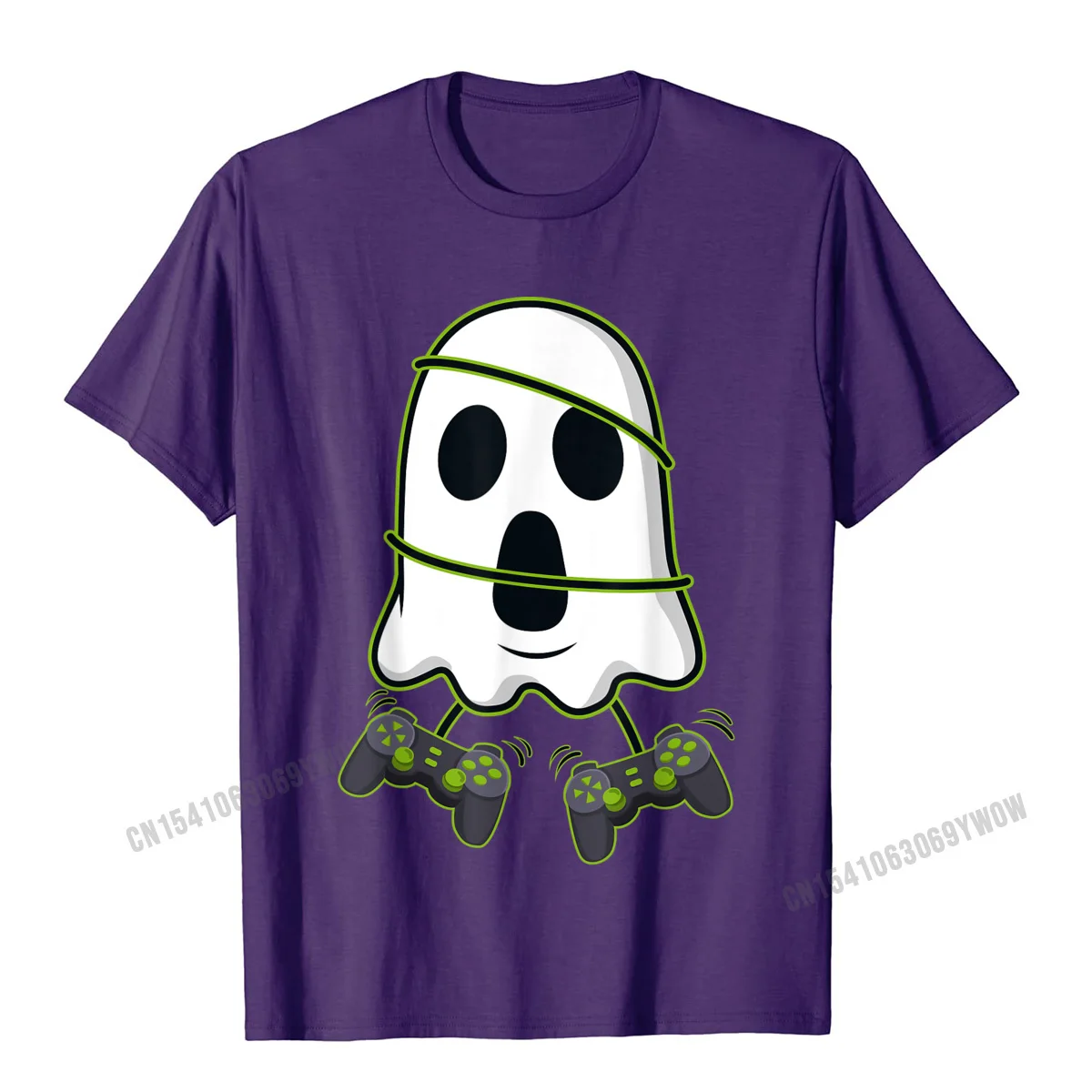 Design T Shirt Funky O Neck Summer Short Sleeve 100% Cotton Men Tshirts Casual Tops Shirt Drop Shipping Halloween Ghost Video Gamer Controllers Boys Kids Girls T-Shirt__681 purple