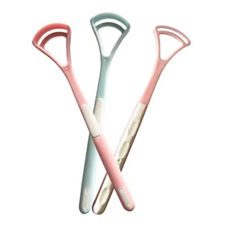 

2PCS Tongue Cleaner Scraper Tongue Scraper For Kids Plastic Gentle Bacteria Clean Set