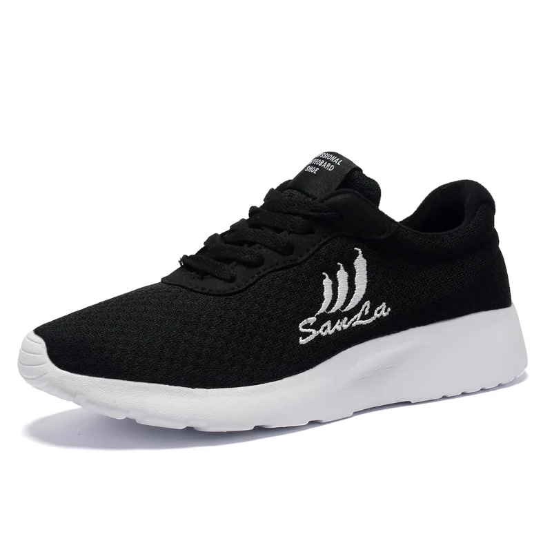 Autumn New Style Breathable Rubber Shoes Sneakers Women's Korean-style Versatile Mesh Lace-up Thick Bottomed Casual Shoes R