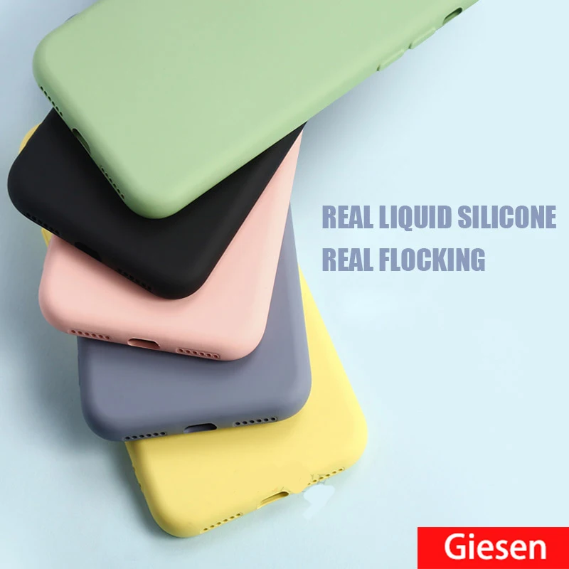 

liquid silicone case for xiaomi mi 9 se mi 8 lite 9t pro 6 a1 a3 a2 lite back cover for xiaomi redmi note 7 8 8T 6 pro 6a 7a k20