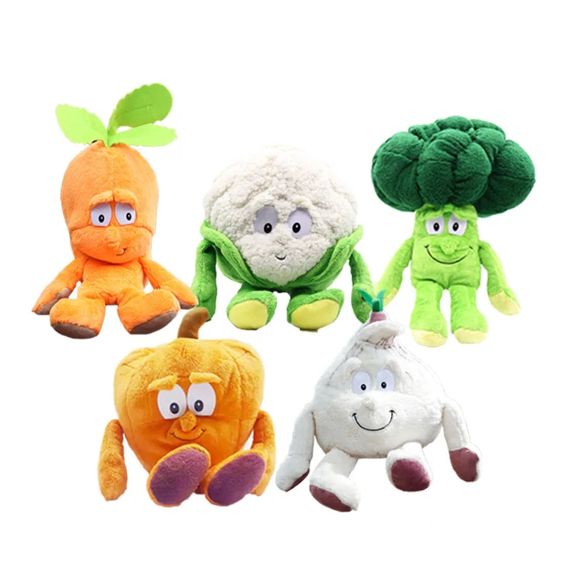 25 см Fruta Peluche Brinquedo Pelucia плюшевые фрукты куклы овощи игрушки мягкие игрушки морковь Тыква чеснок брокколи для детей