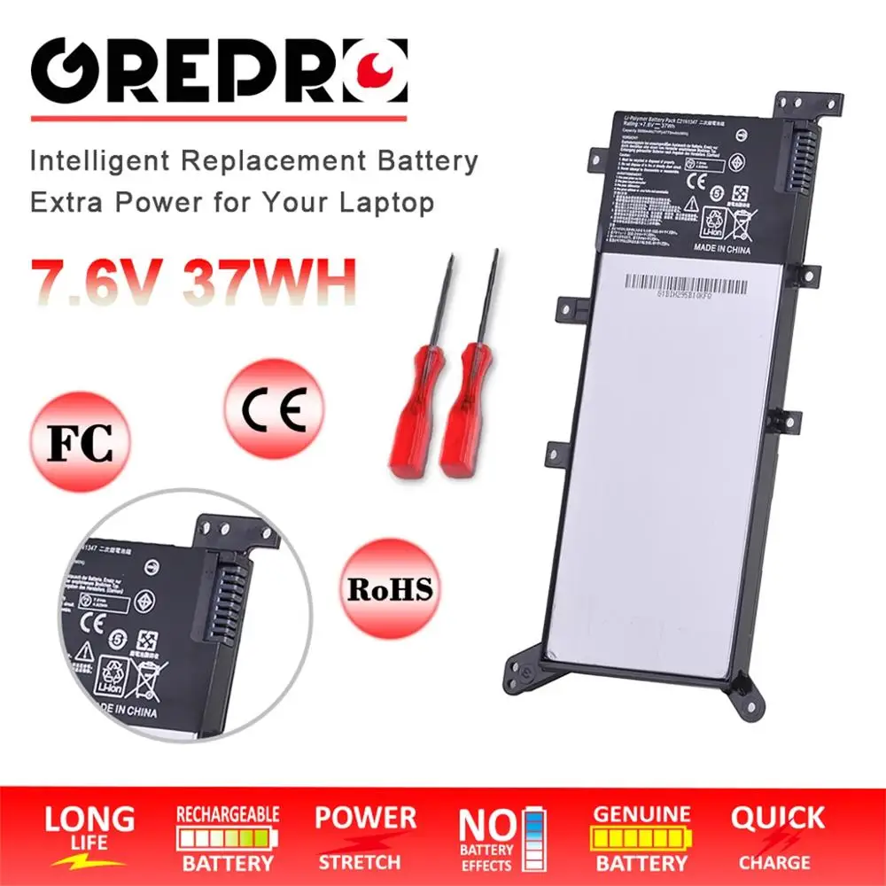 37WH C21N1347 X555 Laptop Battery for Asus X555L X555LB X555LN X555LD X555LP F555A F555U W519L X554L F554 FL5500L FL5600L
