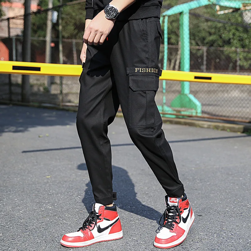 

Pants Men's Korean-style Trend Popular Brand Loose-Fit National Trends Casual Bib Overall Dk9099-4