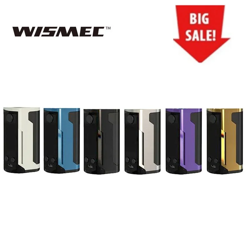 Распродажа WISMEC Reuleaux RX GEN3 Dual 230 Вт TC Box MOD fit Gnome King Tank с 1 3 дюймовым дисплеем