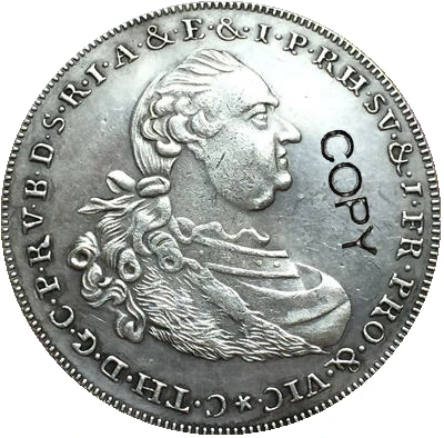 1790 Пособия по немецкому языку 1/2 Conventionsthaler копии монет