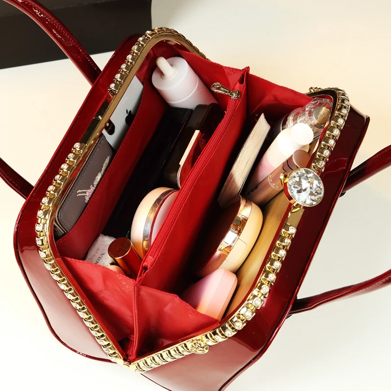 ICEV роскошная сумка женская дизайнерская Высококачественная сумка из лакированной кожи boston со стереотипом женские вечерние клатчи с верхней ручкой