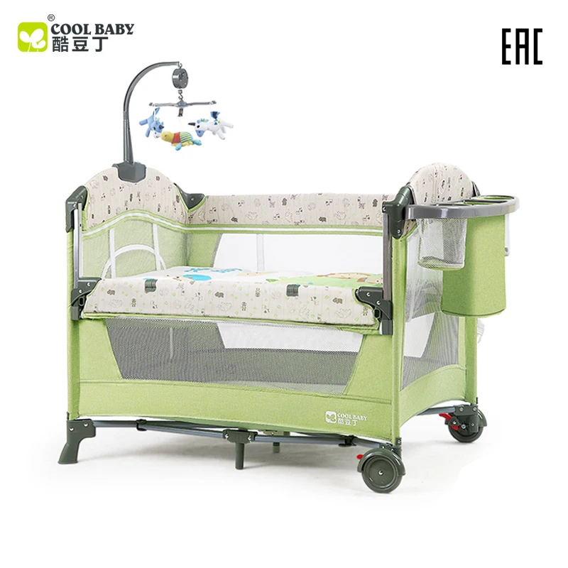 Coolbaby 960F детская кровать с забором кроватка высокое качество складная легко