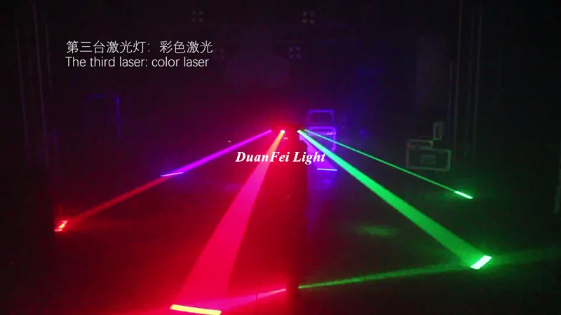 10 шт. dmx512 лазерные движущиеся головки 6 головок диско dj лазерный луч rgb цвет опционально