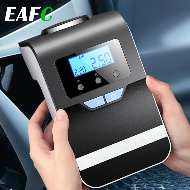 EAFC цифровой экран автомобильный насос для шин 12 в Электрический воздушный