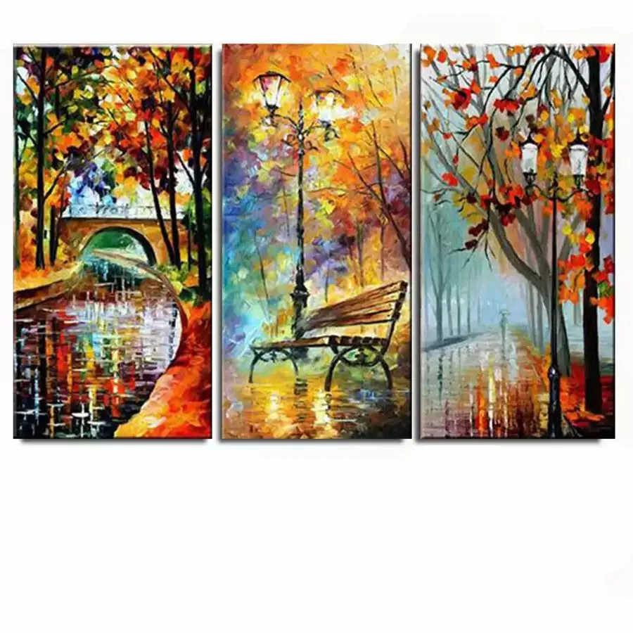 5D DIY Diamond Painting Rain Tree Road KIT Cross Stitch full diamond mosaic embroidery home wall decoration art painting | Дом и сад