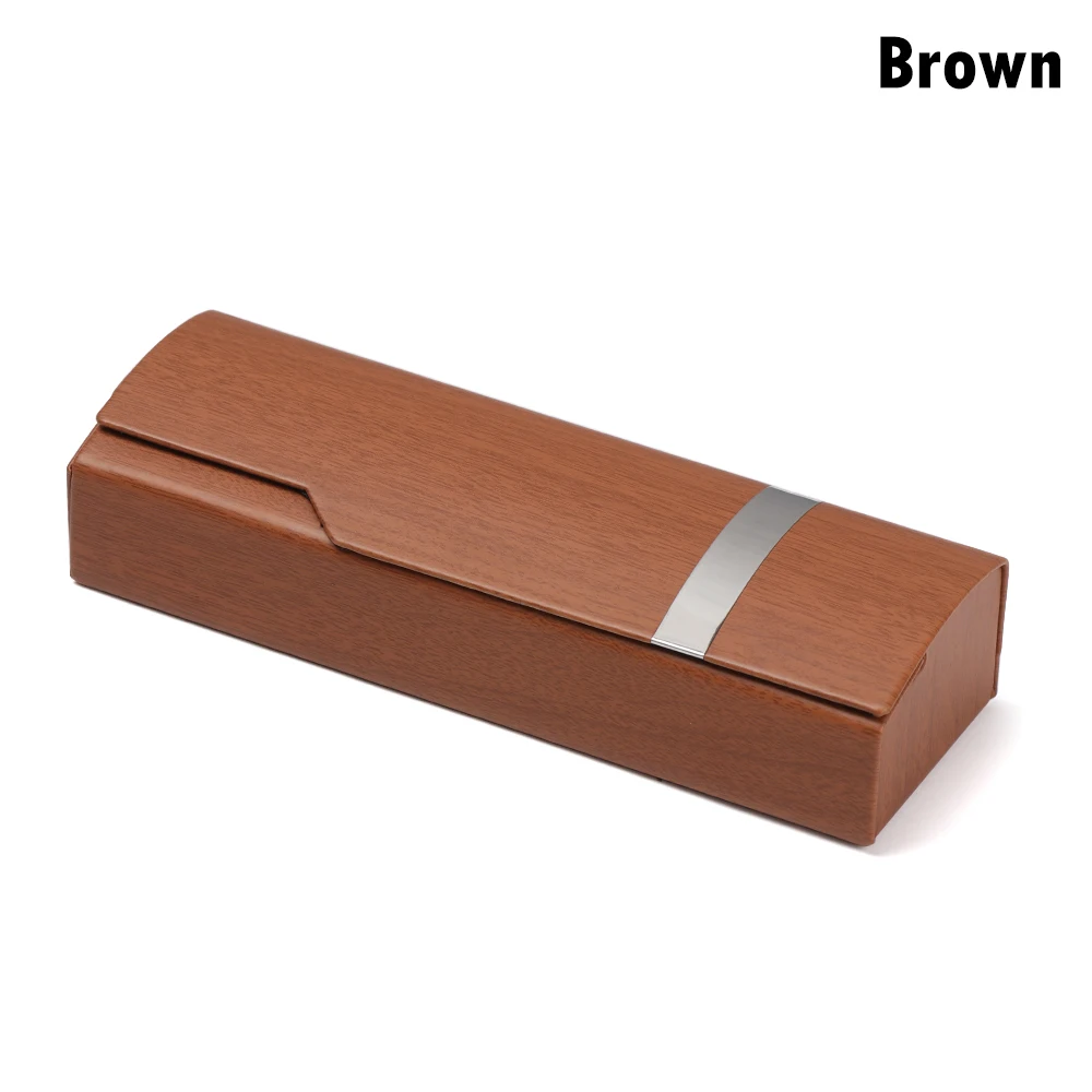 brown Горячая Новинка 1 шт унисекс портативная коробка для очков Модные прямоугольные очки для чтения солнцезащитные очки защитный чехол Защита для очков - Цвет: brown