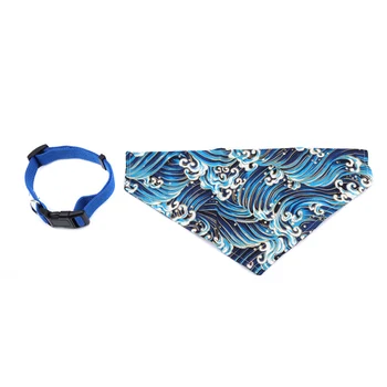 

Pet Dog Collar Scarf Adjustable Printed Classic Puppy Neckerchief Bandana For Dogs pet accessories